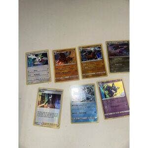 Lot of 7 holo bleed‎ error pokemon cards misprint marnie shaymin regice etc